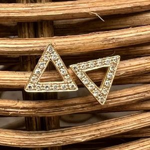 Triangle Diamond Earrings